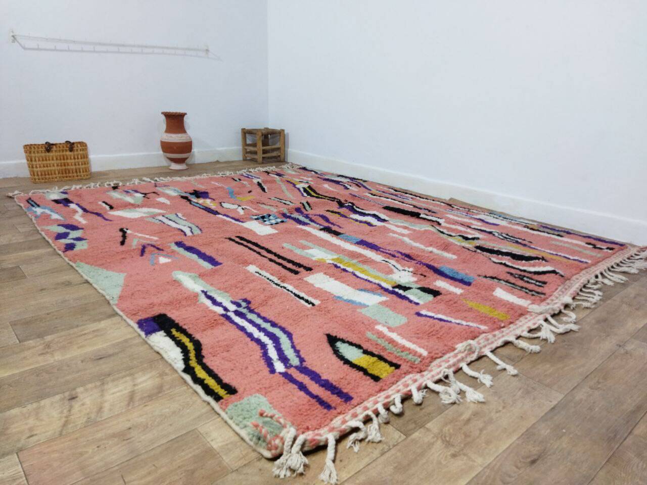 Handmade Moroccan Berber rug 290 X 237 CM