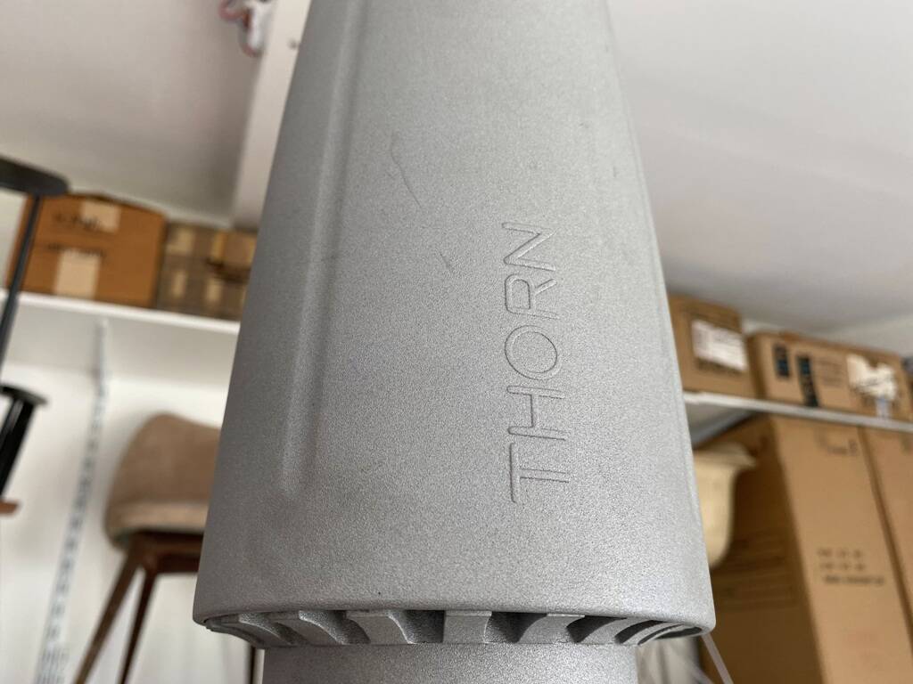 Industrial suspension aluminium body methacrylate diffuser vintage 70s