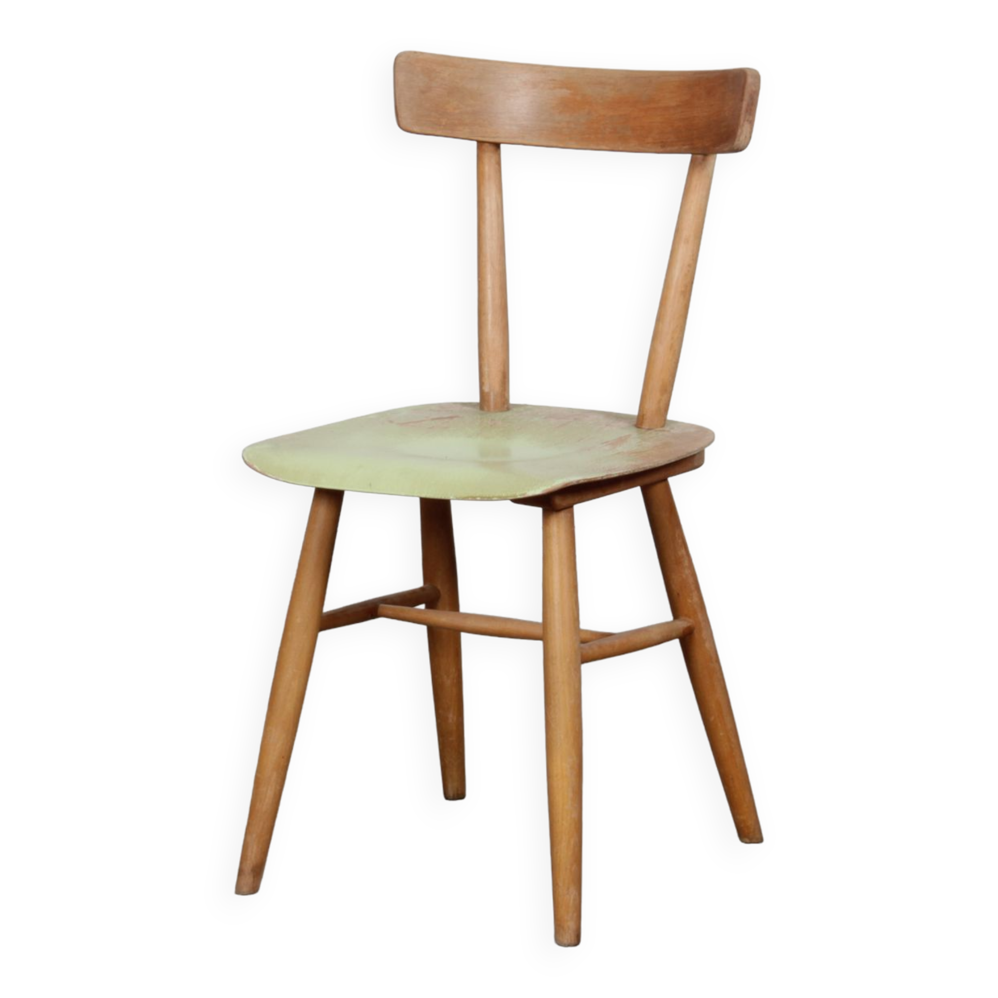 Vintage wooden chair produced by Ton, 1960