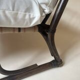 Two-seater rattan bench