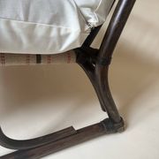 Two-seater rattan bench