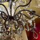 Italian Cut Crystal and Glass Beads Cage Chandelier, 1800s