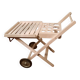Desserte à roulette de jardin