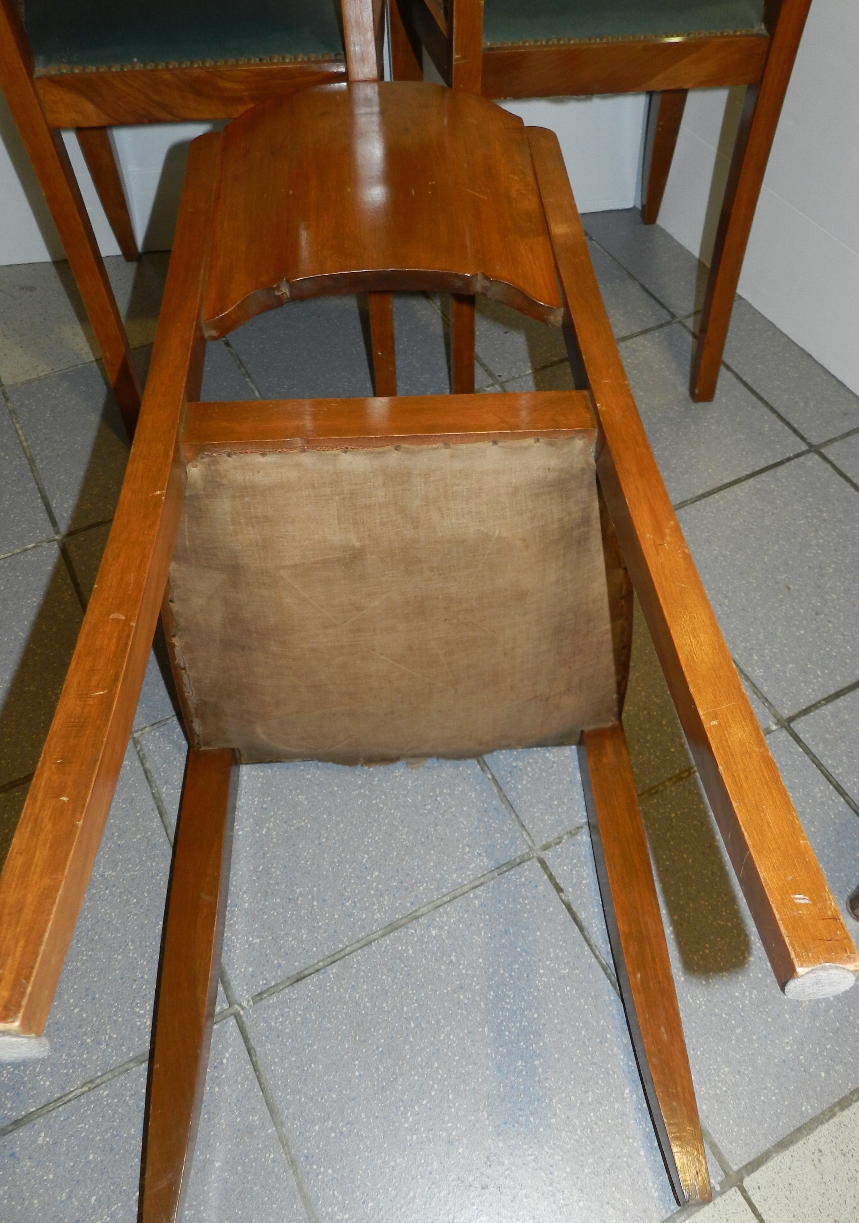Lot de 4 chaises des années 50
