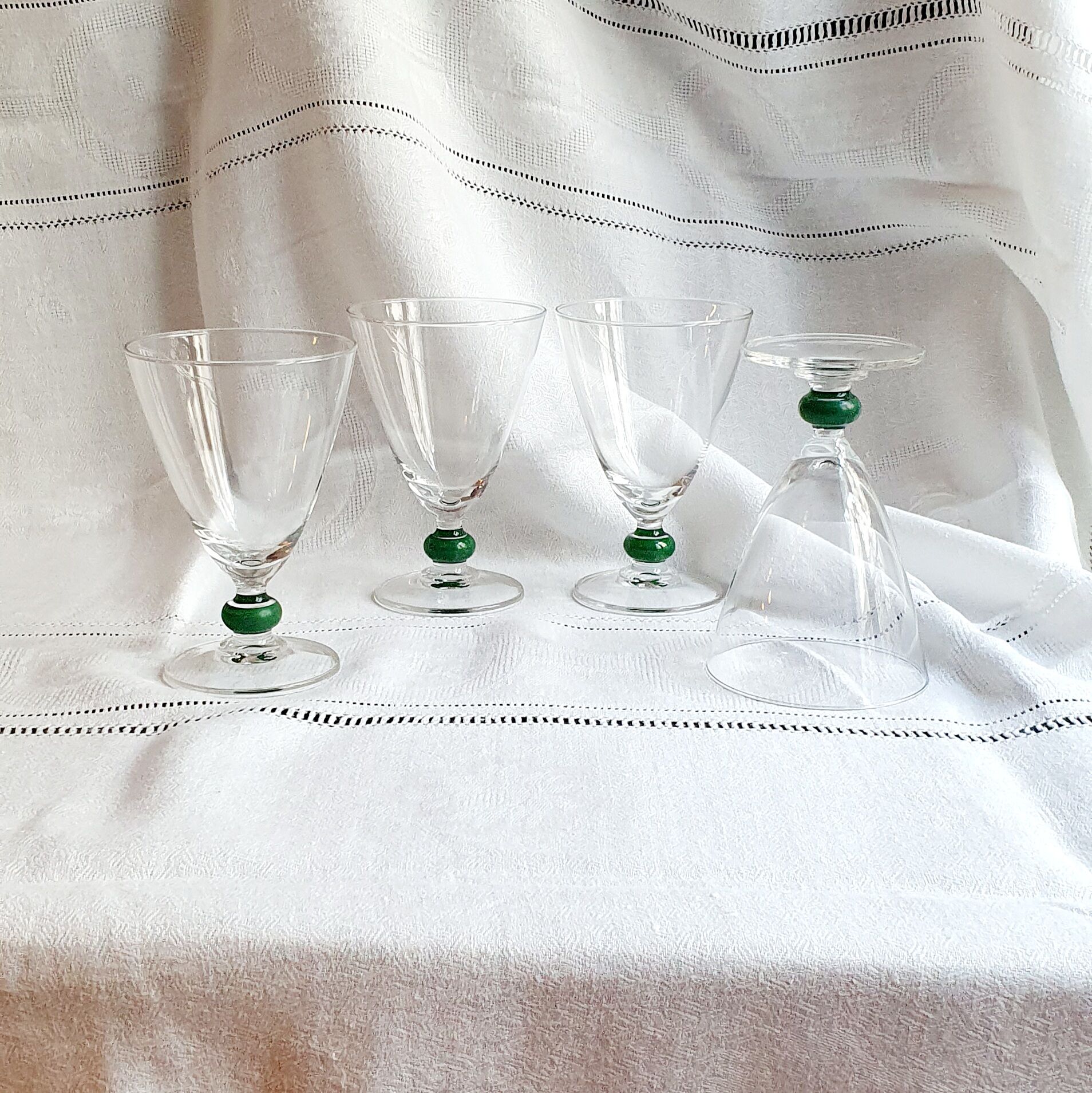 Ensemble de 4 verres à eau à pied