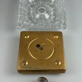 60s 70s ceiling lamp or wall lamp Germany Ice Glass Space Age Design