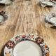 Solid oak farmhouse table "brut" 247x89, top "chocolate oak"