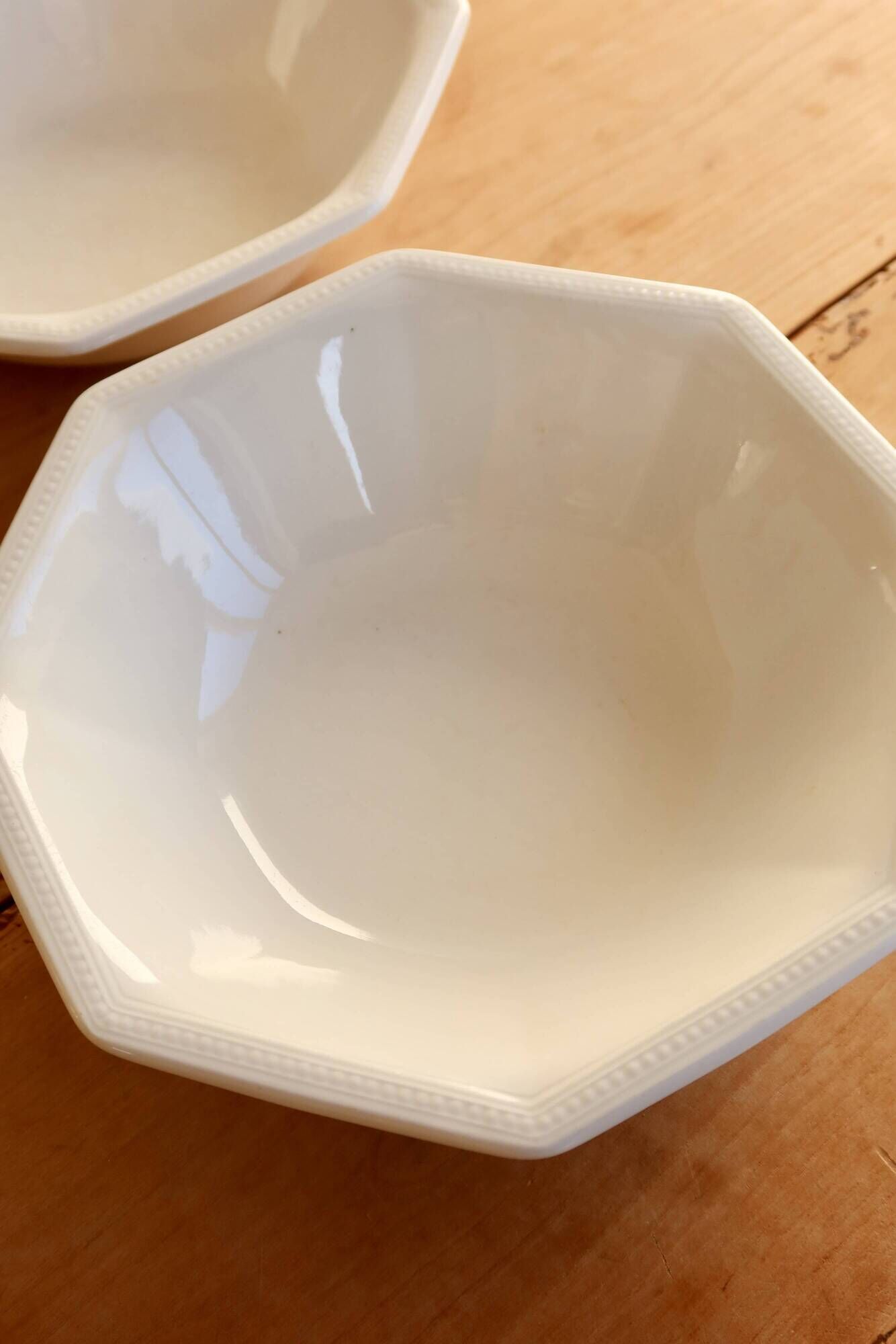 Vintage porcelain bowls English Johnson Brothers model Pearl