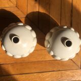 Art deco earthenware ball vase of saint clement