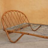 Vintage rattan bed