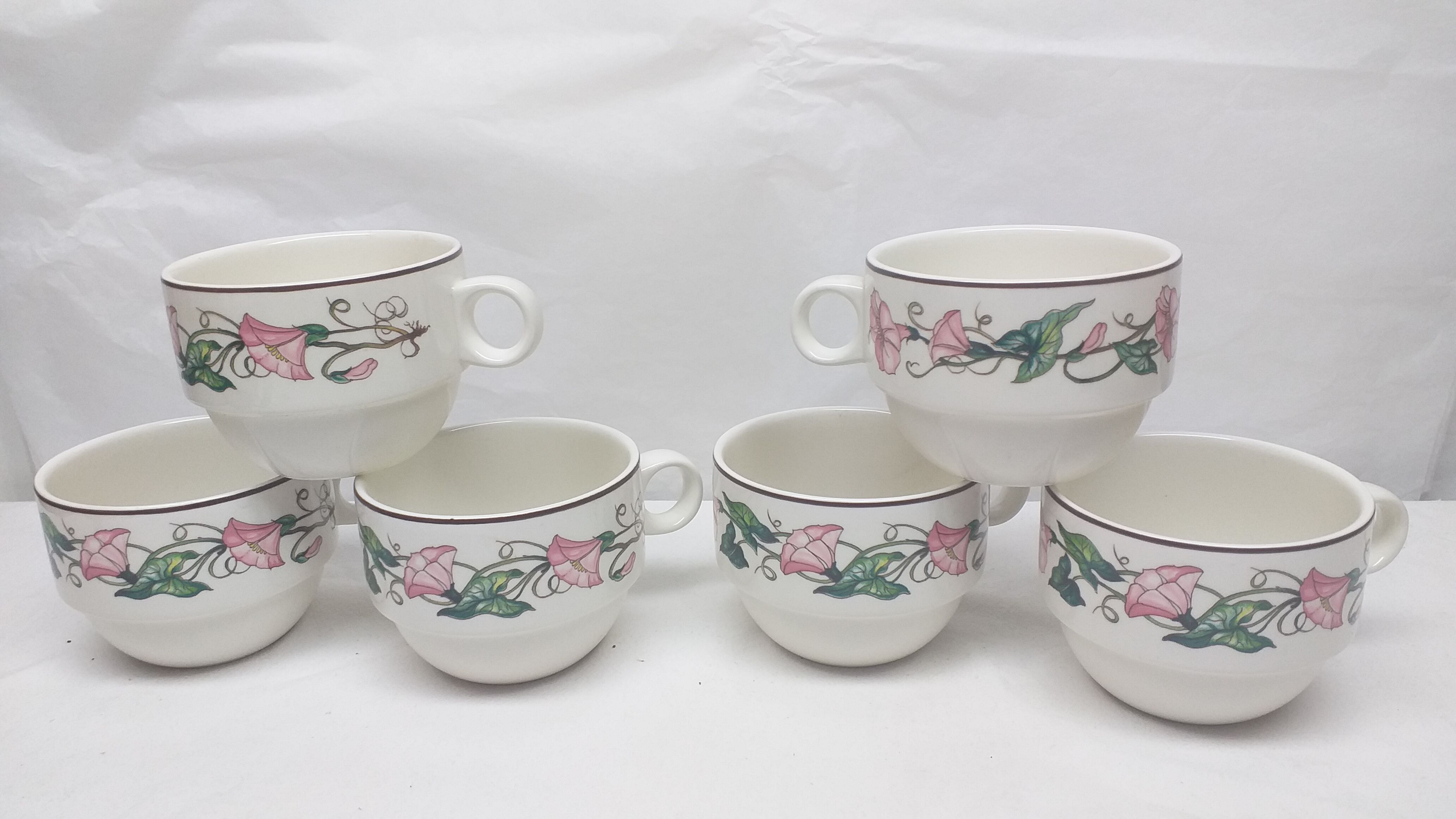Lot 6 chocolate cups Villeroy and Boch Palermo cardboard