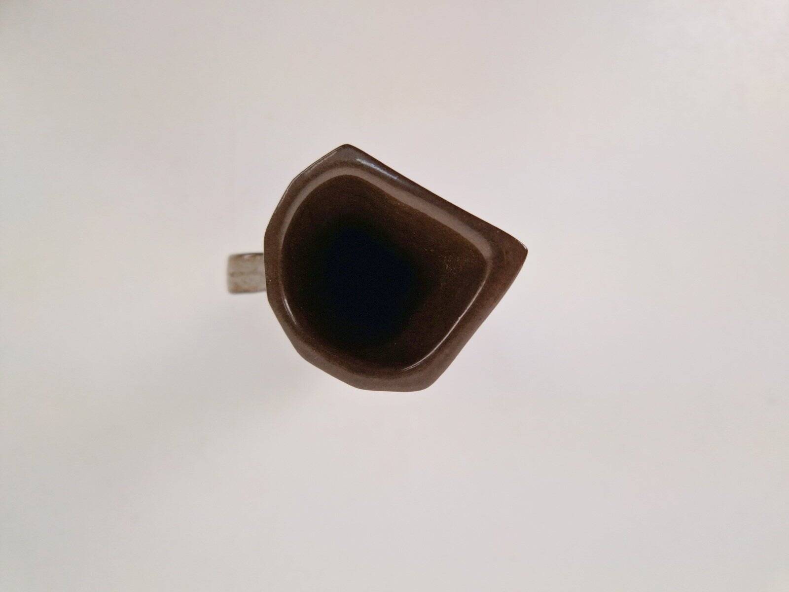 Vase en céramique cubiste, années 1950