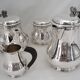 Puiforcat, tea and coffee service, 4 pieces, solid silver Minerva, excellent condition.