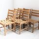 Series of six vintage Scandinavian oak chairs, Kurt Ostervig