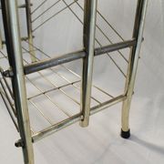 Vintage gilded metal magazine racks - 70s