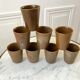 Lot de 8 verres en grès Digoin Sarreguemines
