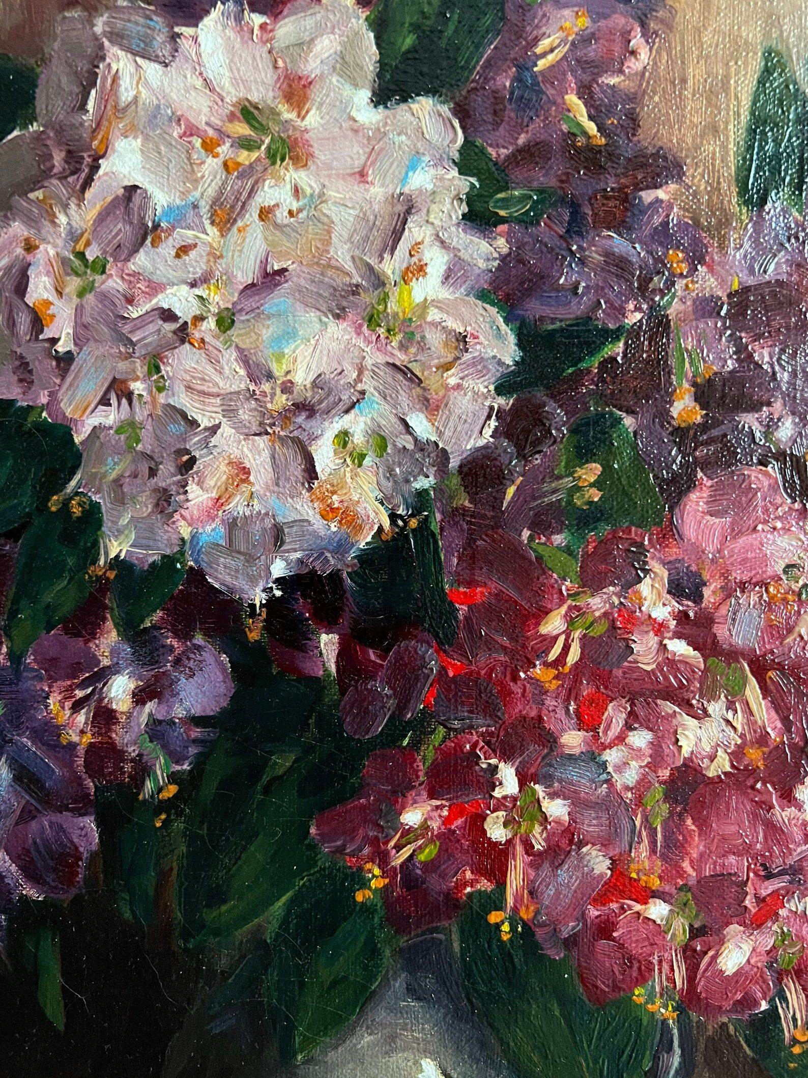 Oil on canvas, linen