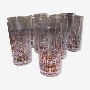 8 crystal glasses from baccarat