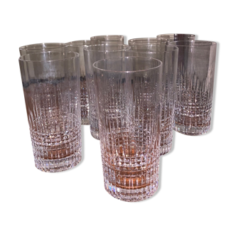 8 crystal glasses from baccarat