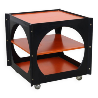 Vintage Coffee Table on wheels Space Age