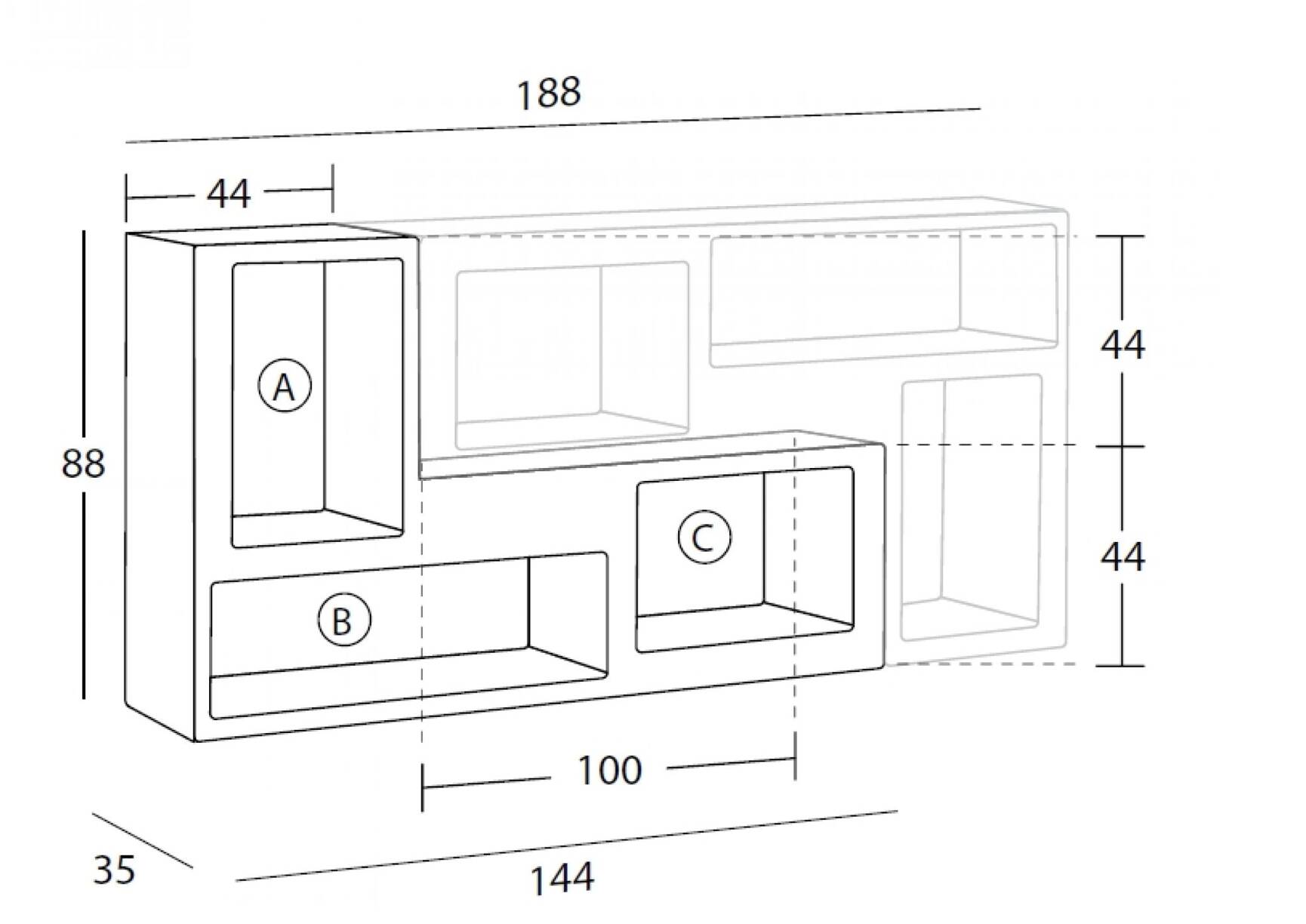 Urban shelf Casamania