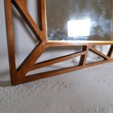 Rare large mirror "Konkret" Mid-Century Yngve Ekström by Eden Spegel in Sweden