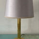 Vintage brass lamp from the 1970s.