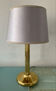 Vintage brass lamp from the 1970s.