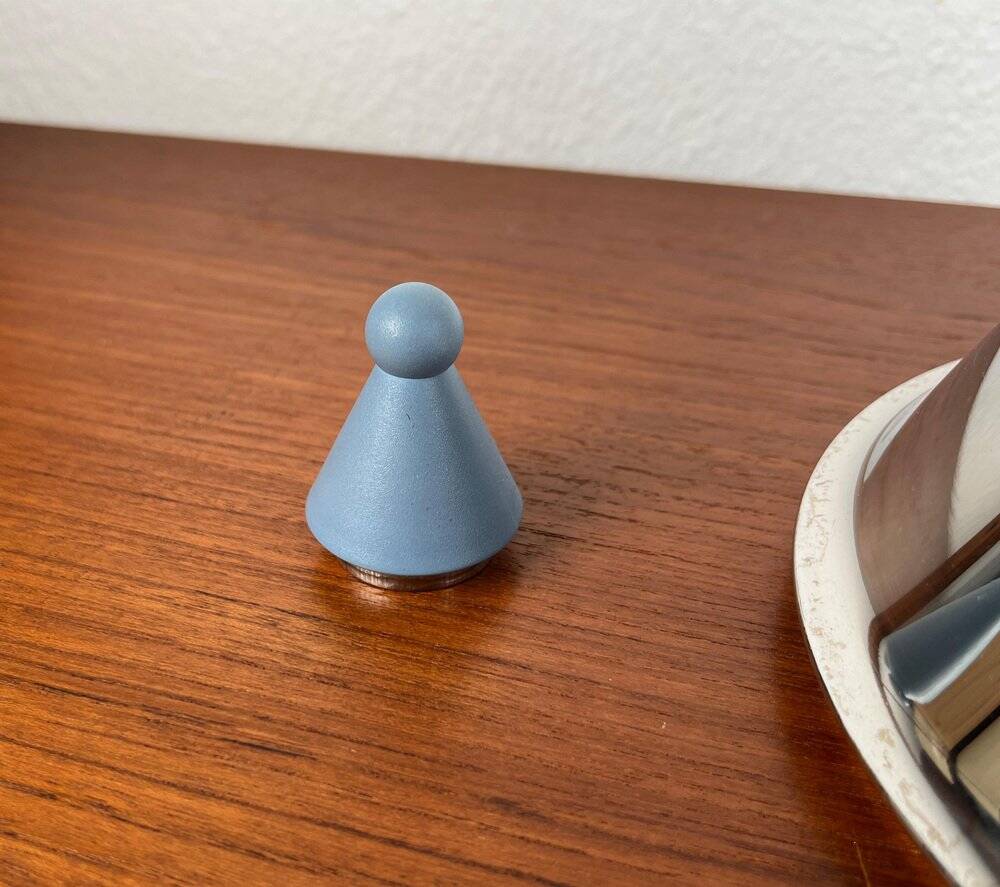 Postmodern German stainless steel kettle by Fissler, 1980s.