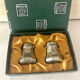 French pewter salt and pepper shakers set Etains du Manoir with origin