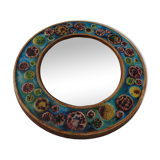 French ceramic mirror, 1960s