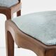Paul T. Frankl pair of wavy walnut and mohair velvet chairs 1933