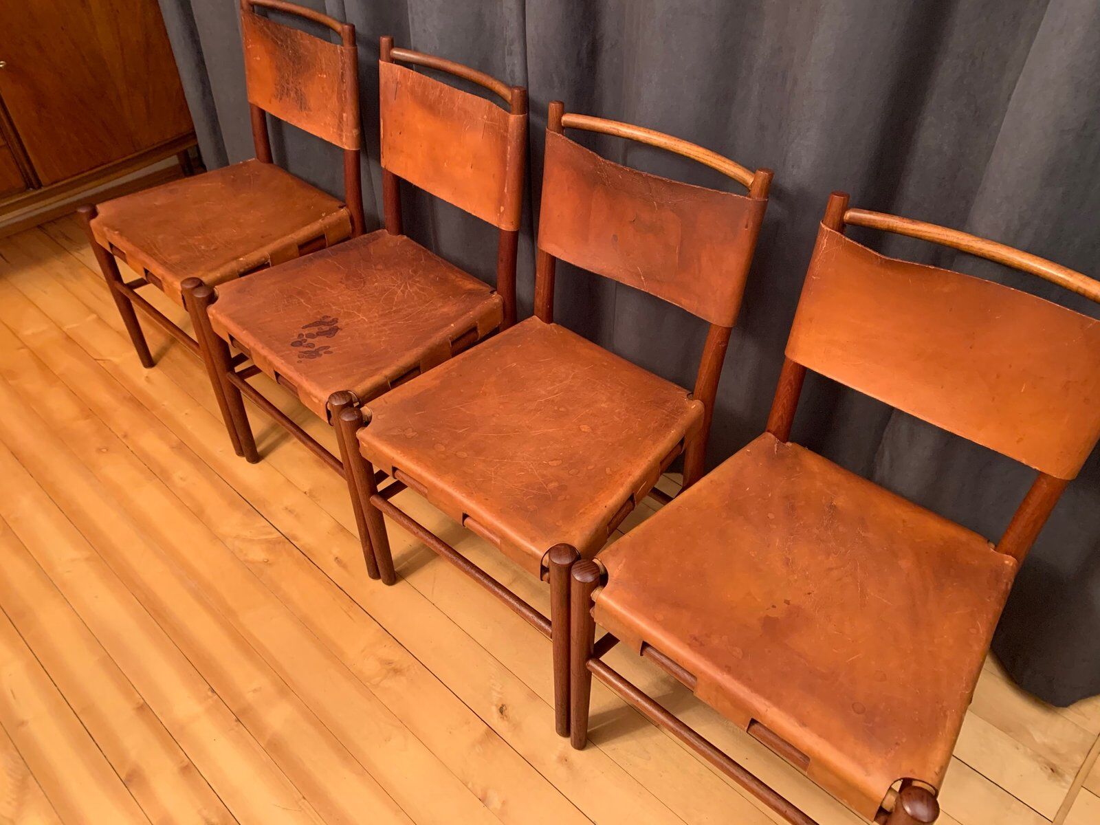 Chaises danoises, années 1960, ensemble de 4