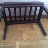 Banc fond de lit avec coussin blanc