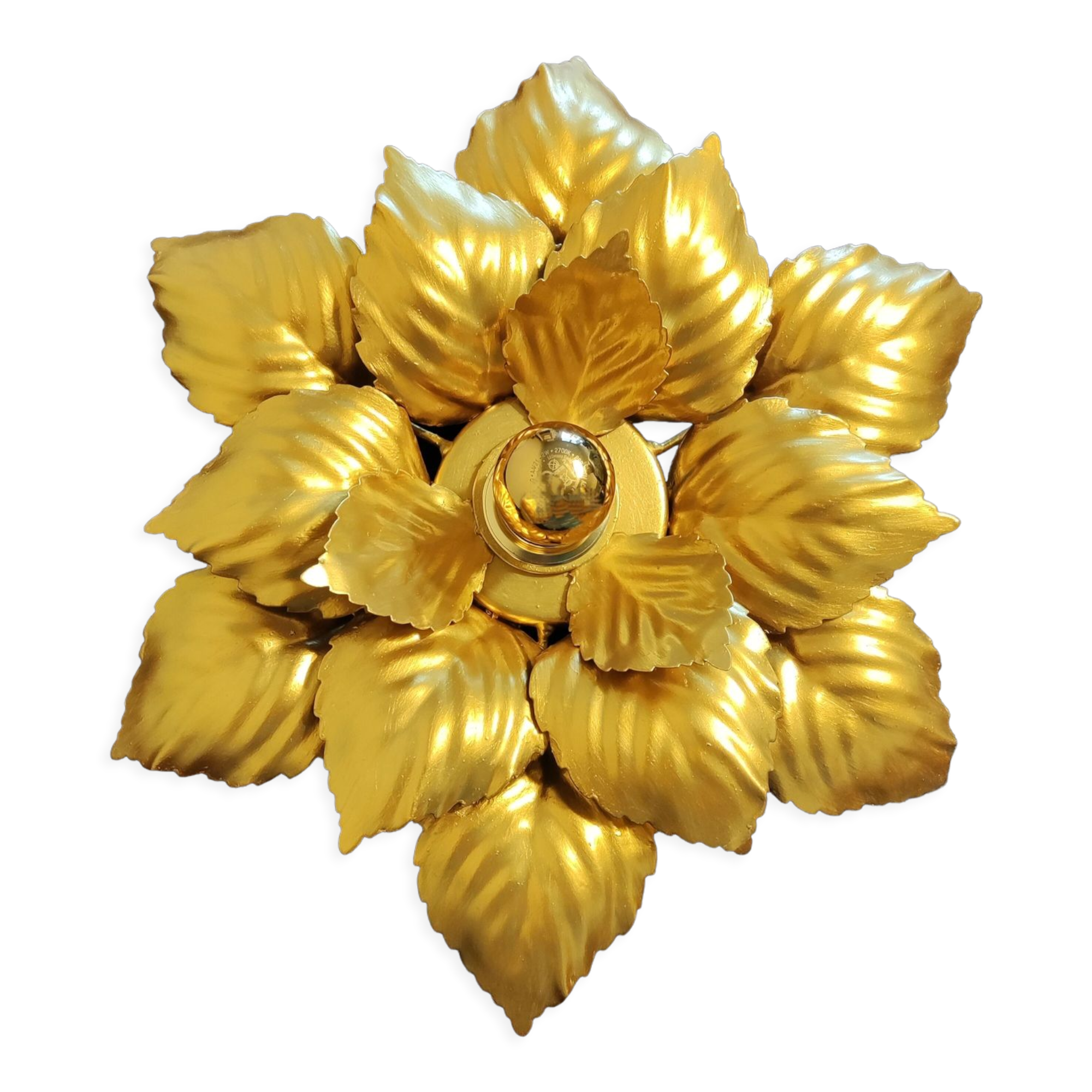 Applique feuilles dorée