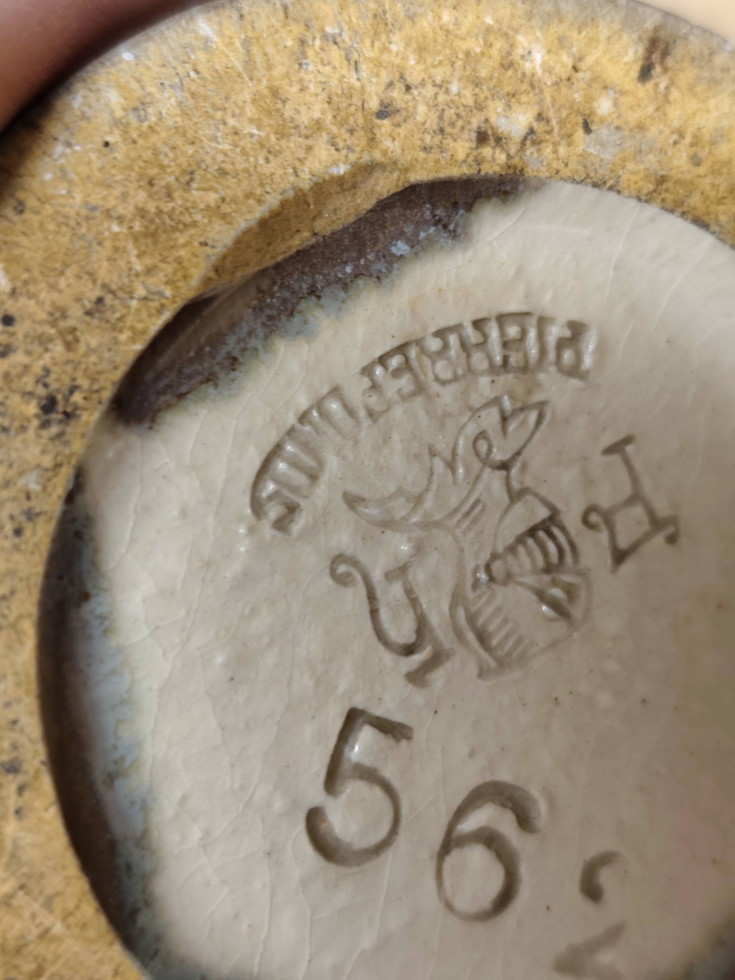 Lamp base signed "pierrefonds"