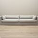 Grey sofa, Scandinavian design, 00s