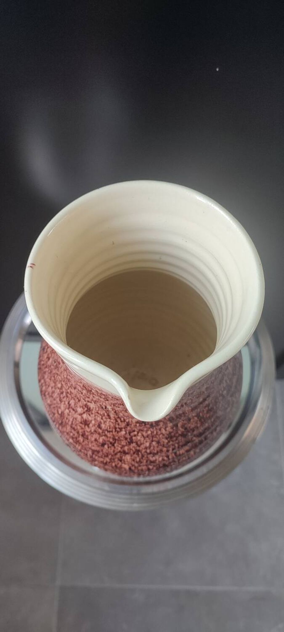 Vintage ceramic pitcher by Accolay
