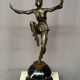 Art Deco bronze figurine "Dancer" on a marble base.