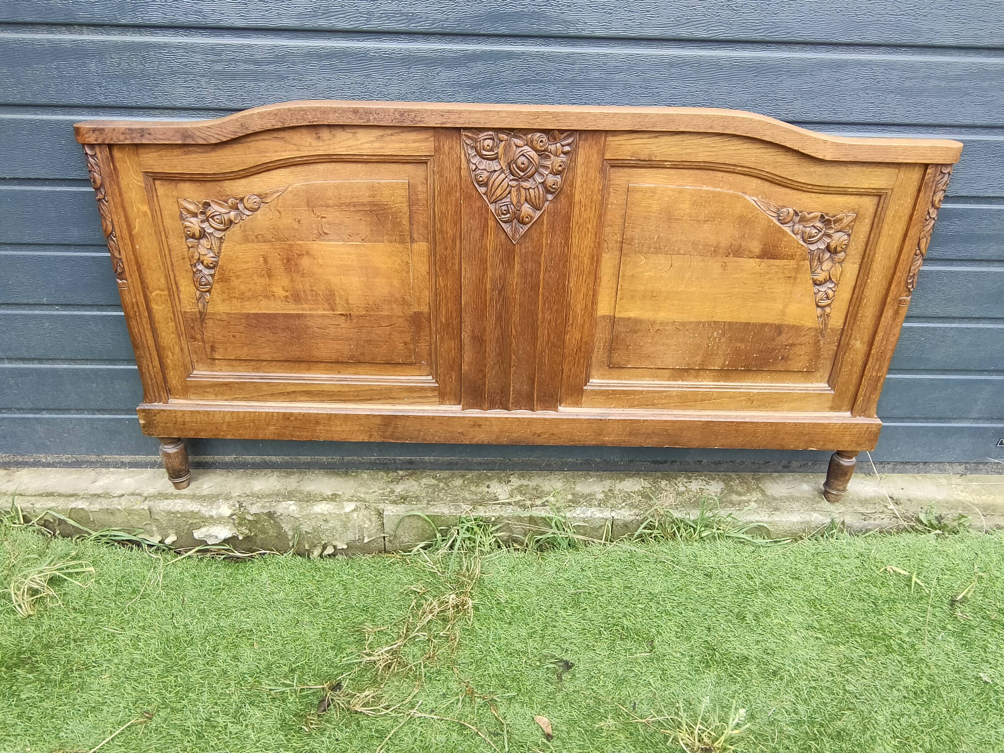 antique headboard from the 1930s