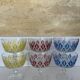 6 Harlequin champagne coupes VMC Reims