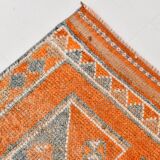 3x12 Rug For Laundry Orange Turkish Vintage Runner Rug, 95x370Cm SK 22033