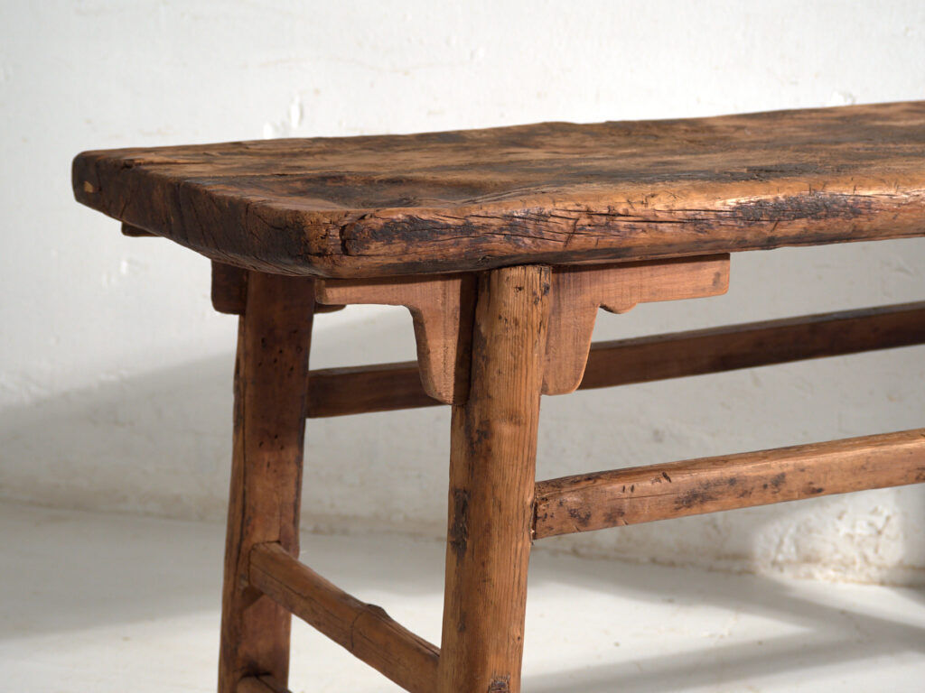 Old pine wood coffee table – China, around 1900