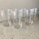 Lot de 6verres anciens à limonade art déco