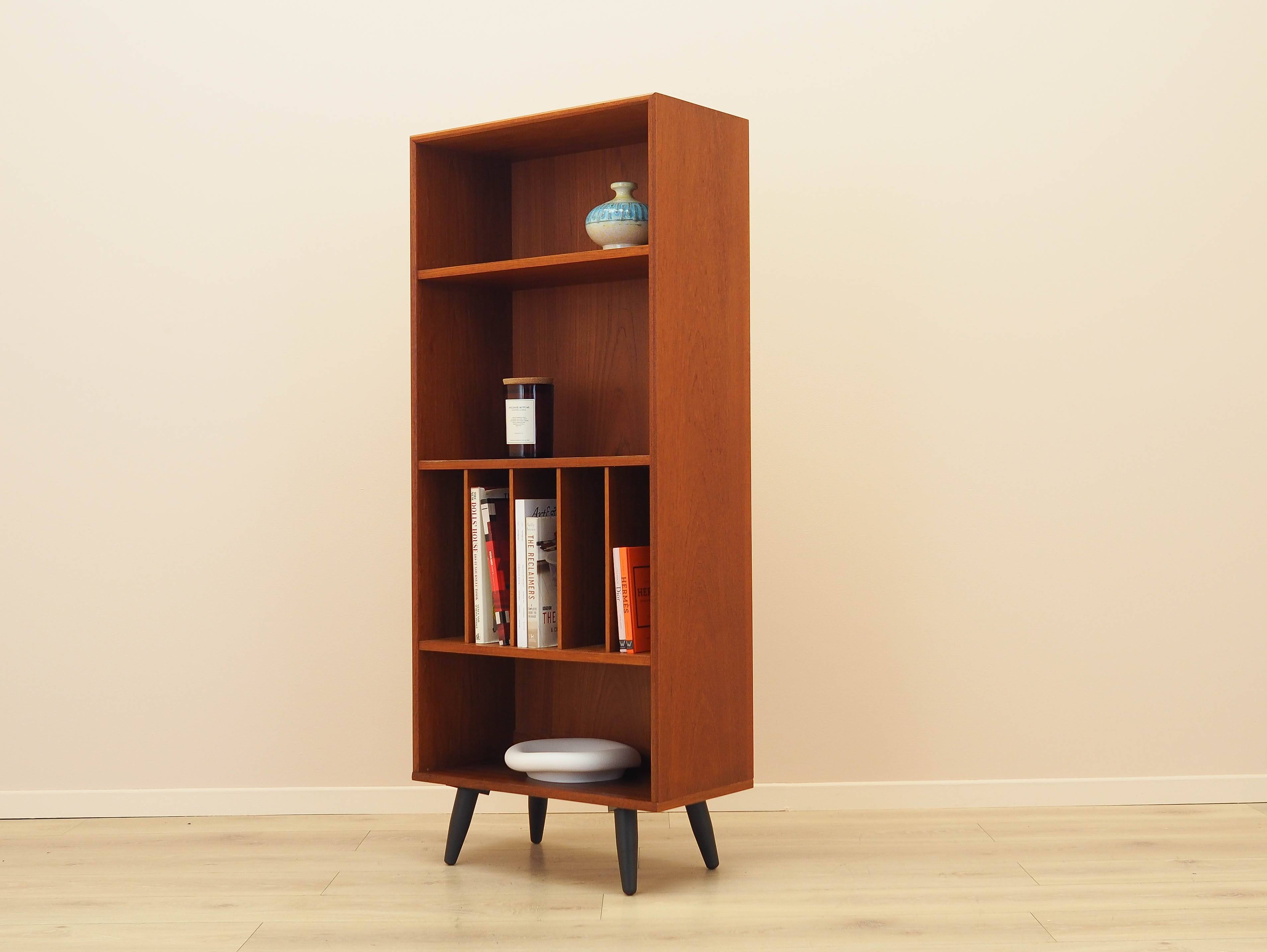 Teak bookcase, Danish design, 1970s, made in Denmark