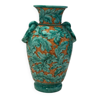 Glazed ceramic vase signed Azzurra – Monaco