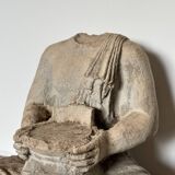 Bouddha acéphale en pierre XXe