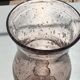 Photophore glass pink bubble parma unsigned vintage biot glassware