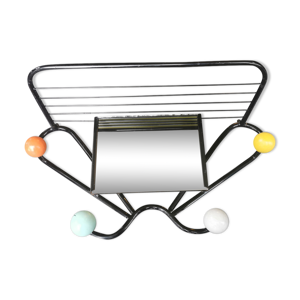 Porte manteau mural vintage - miroir