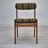 1960s, set of 4 Danish dinning chairs, solid teak wood, original condition.